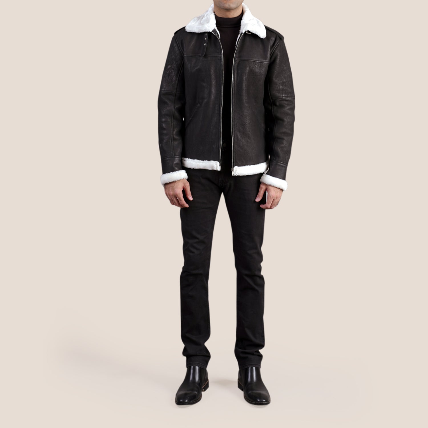 ジャケット・アウター Stone  All leather jacket L 15aw Warm Men's Leather Winter Jackets | AllStone Leather